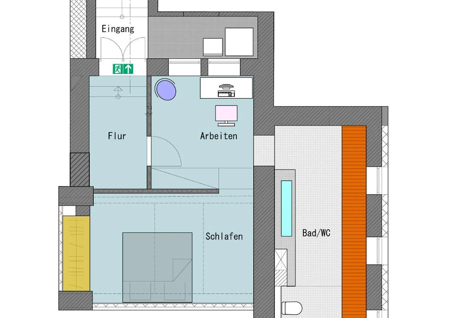 1-Zimmer-Wohnung Im Loft Mannheim